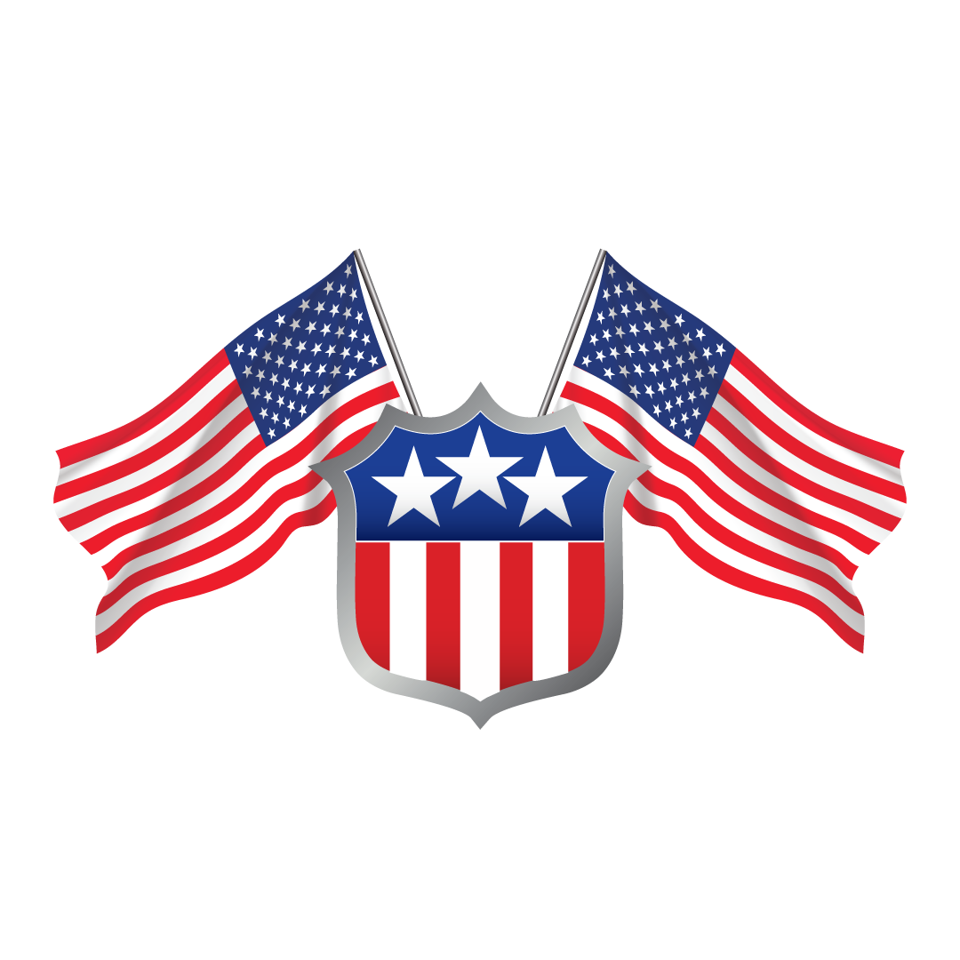 The Wilkow Majority shield and flags